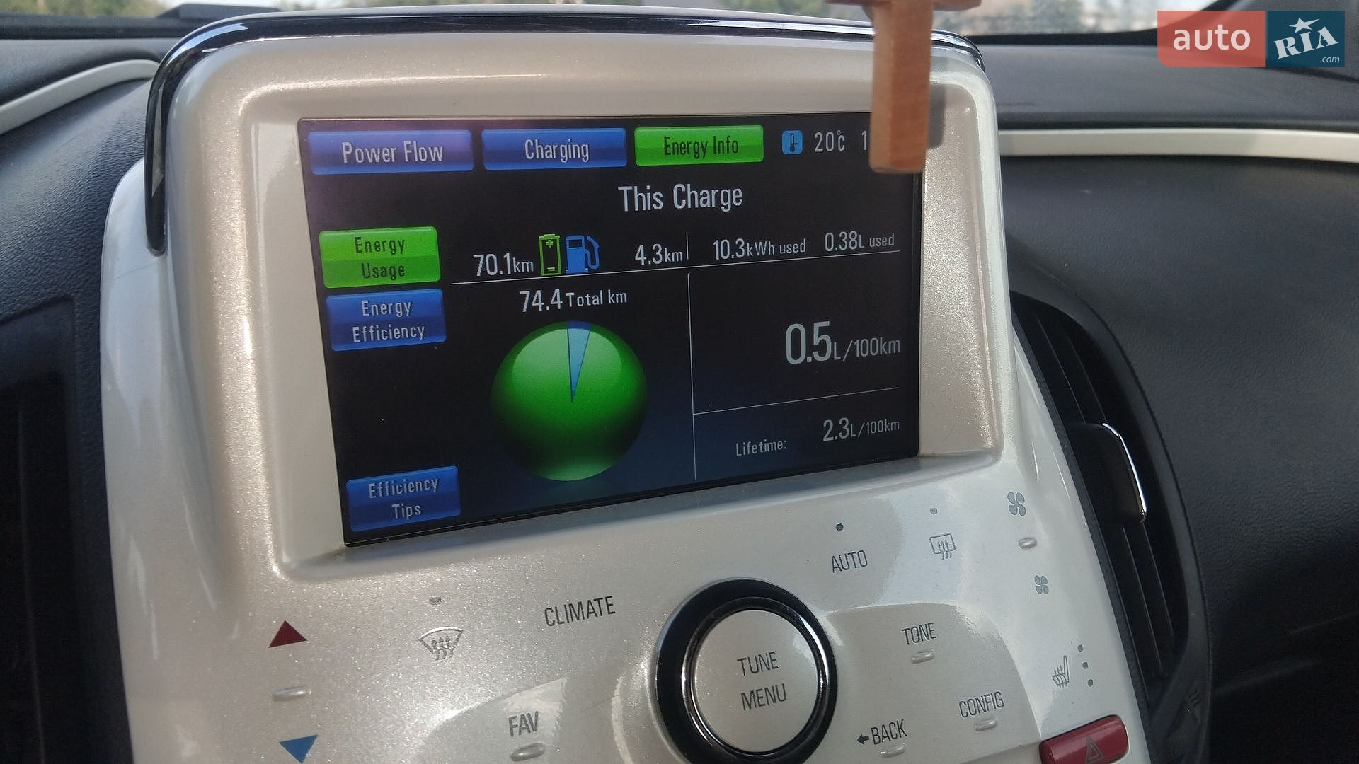 Chevrolet Volt 2012 VIN 1G1R96E48CU118525 фото оголошення 11 з 20
