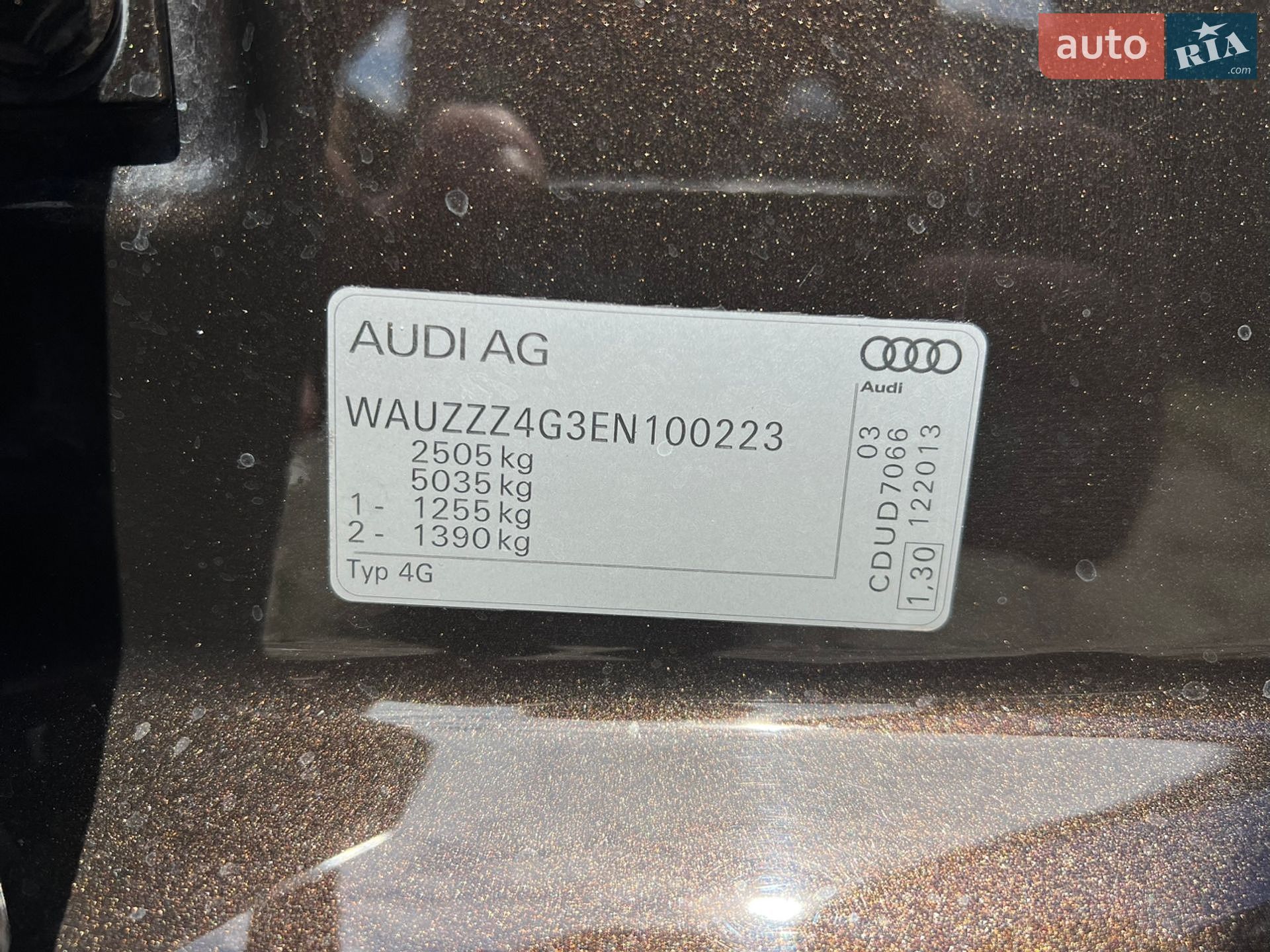 Audi A6 Allroad 2014 VIN WAUZZZ4G3EN100223 фото оголошення 35 з 36