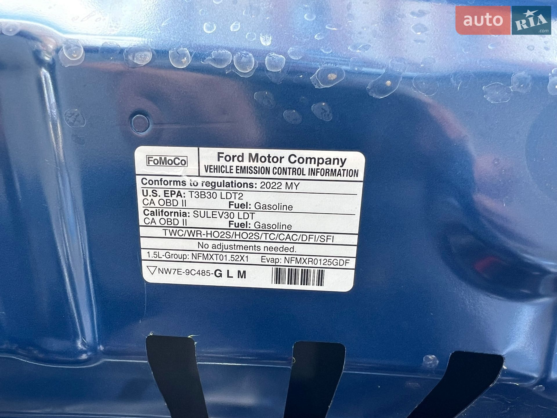 Ford Escape 2022 VIN 1FMCU9G66NUB84954 фото оголошення 42 з 43