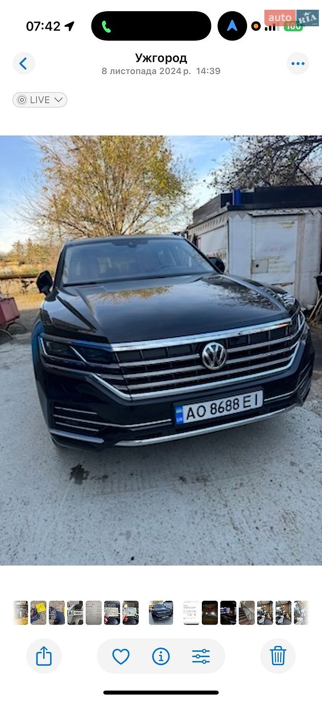 Volkswagen Touareg 2018 VIN WVGZZZCRZJD002288 фото оголошення 3 з 4