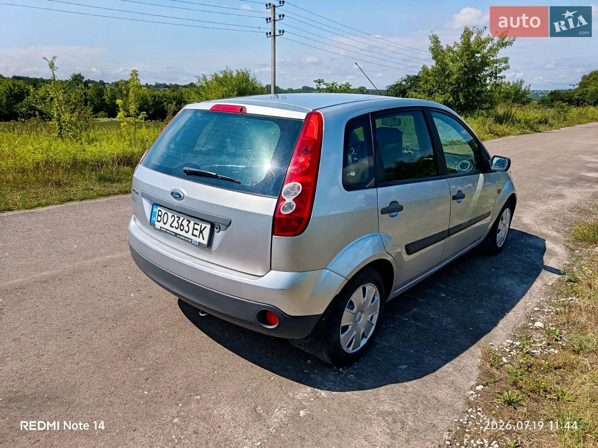 Ford Fiesta 2007 VIN WF0HXXGAJH7U57800 фото оголошення 5 з 19