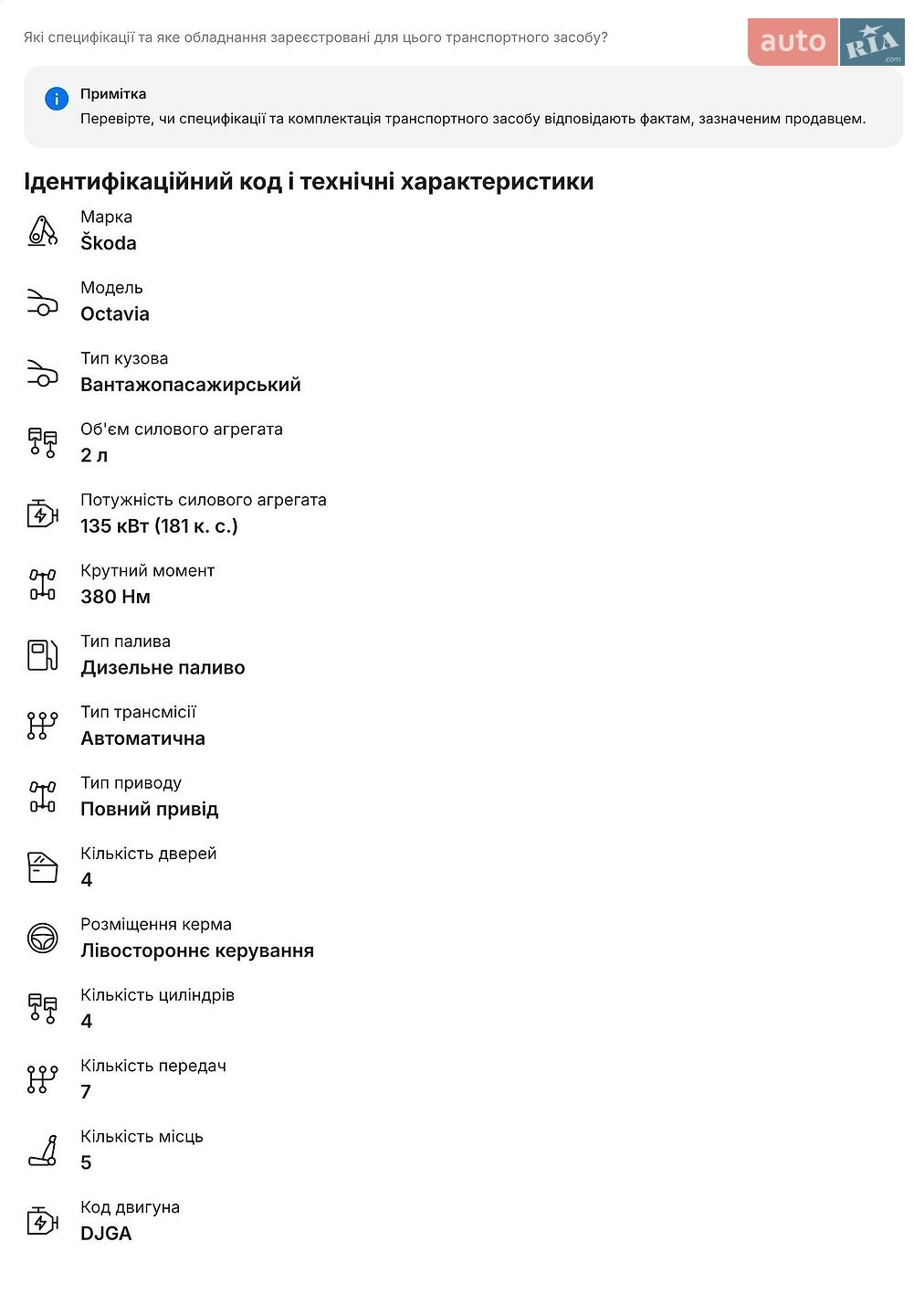 Skoda Octavia 2018 VIN TMBLK7NE7K0086527 фото оголошення 54 з 60