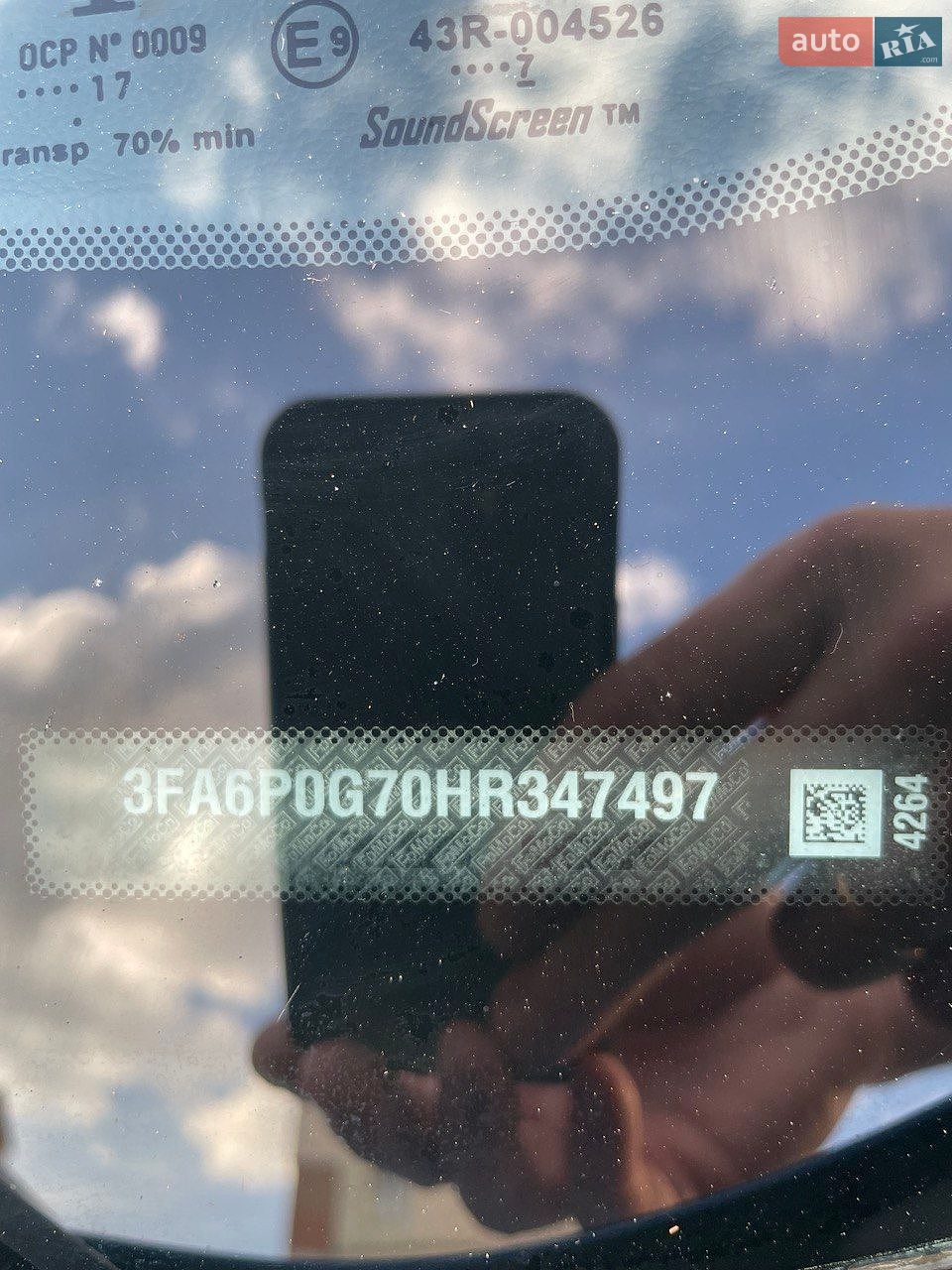 Ford Fusion 2017 VIN 3FA6P0G70HR347497 фото оголошення 35 з 35