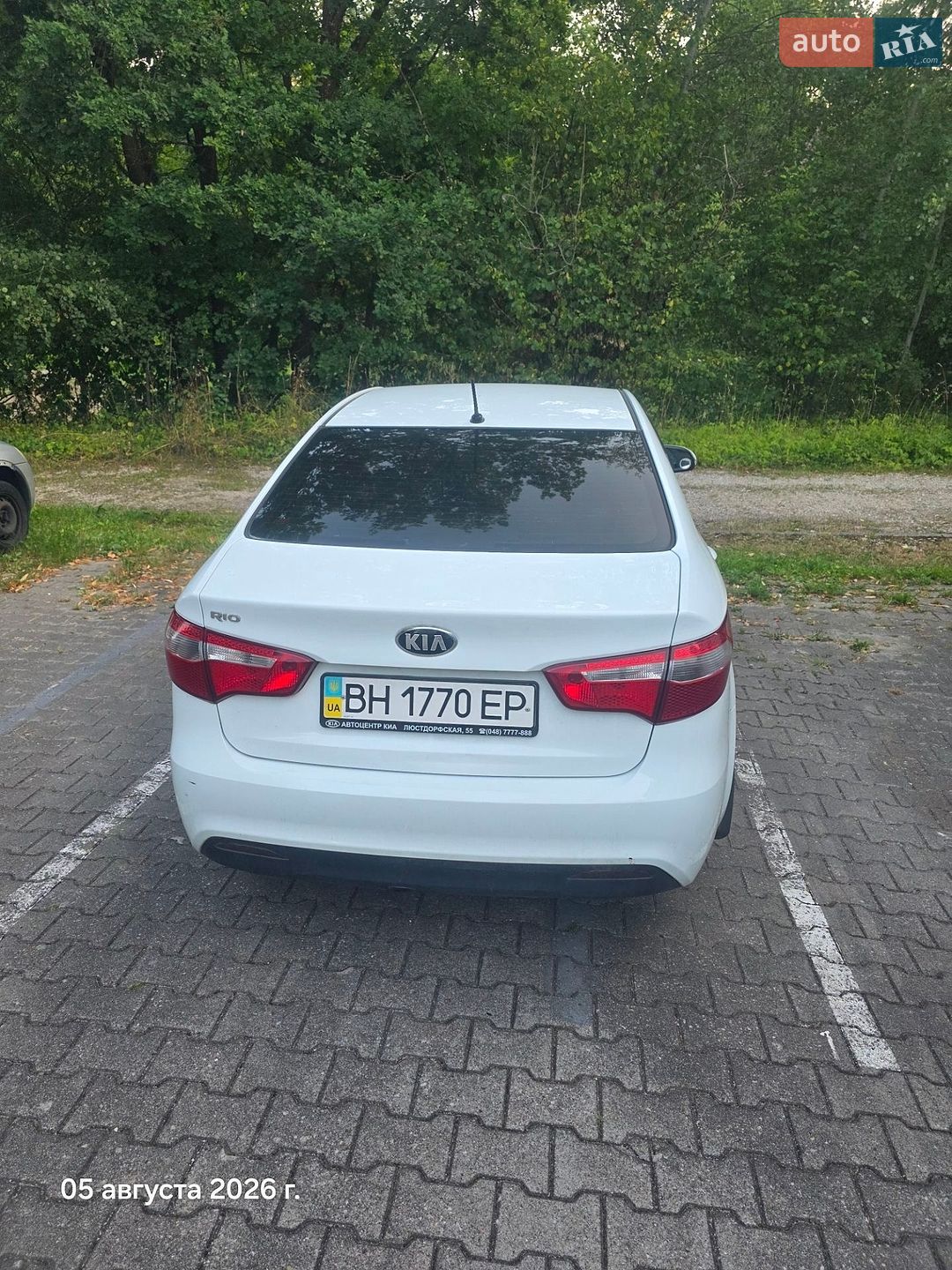 KIA RIO 2013 VIN Z94CC41BBER184582 фото оголошення 4 з 10