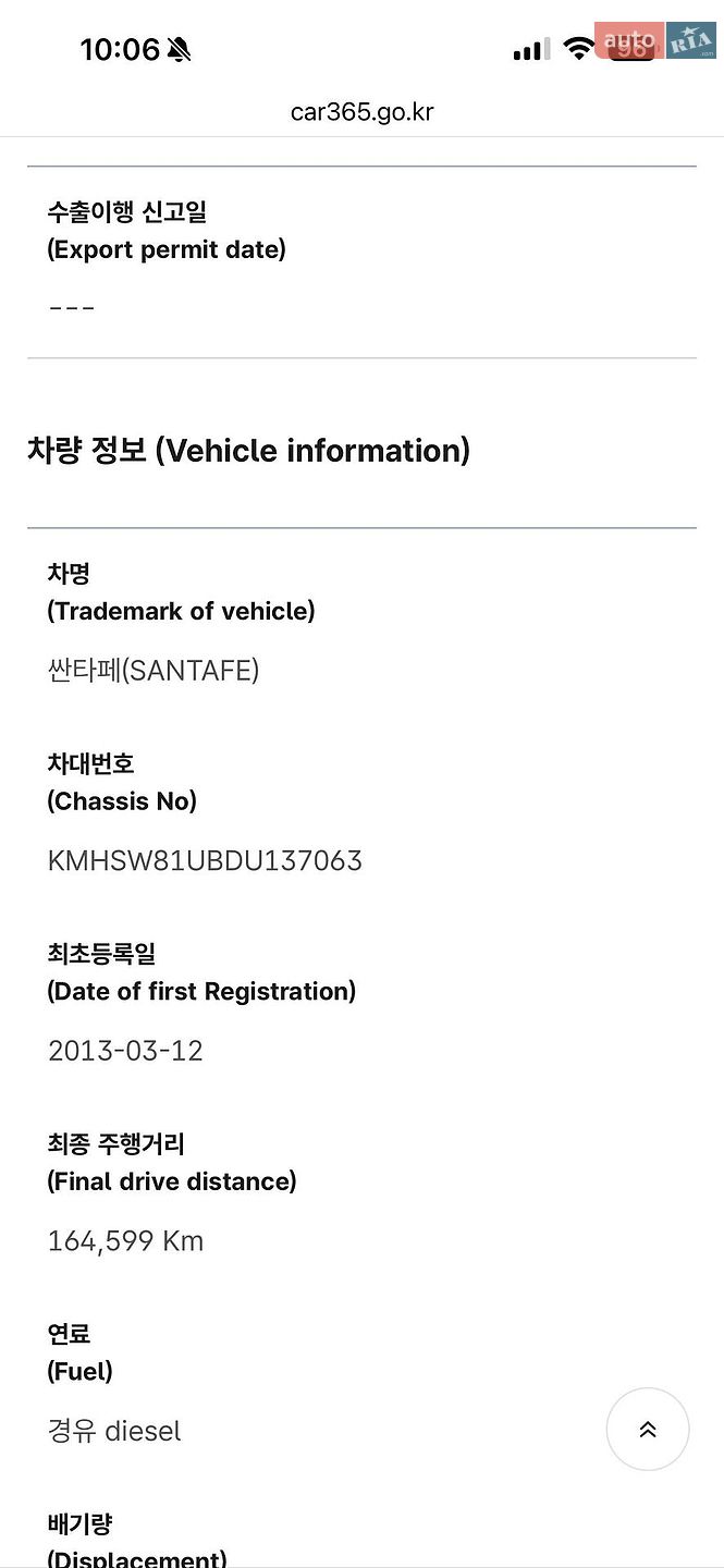 Hyundai Santa FE 2013 VIN KMHSW81UBDU137063 фото оголошення 13 з 138