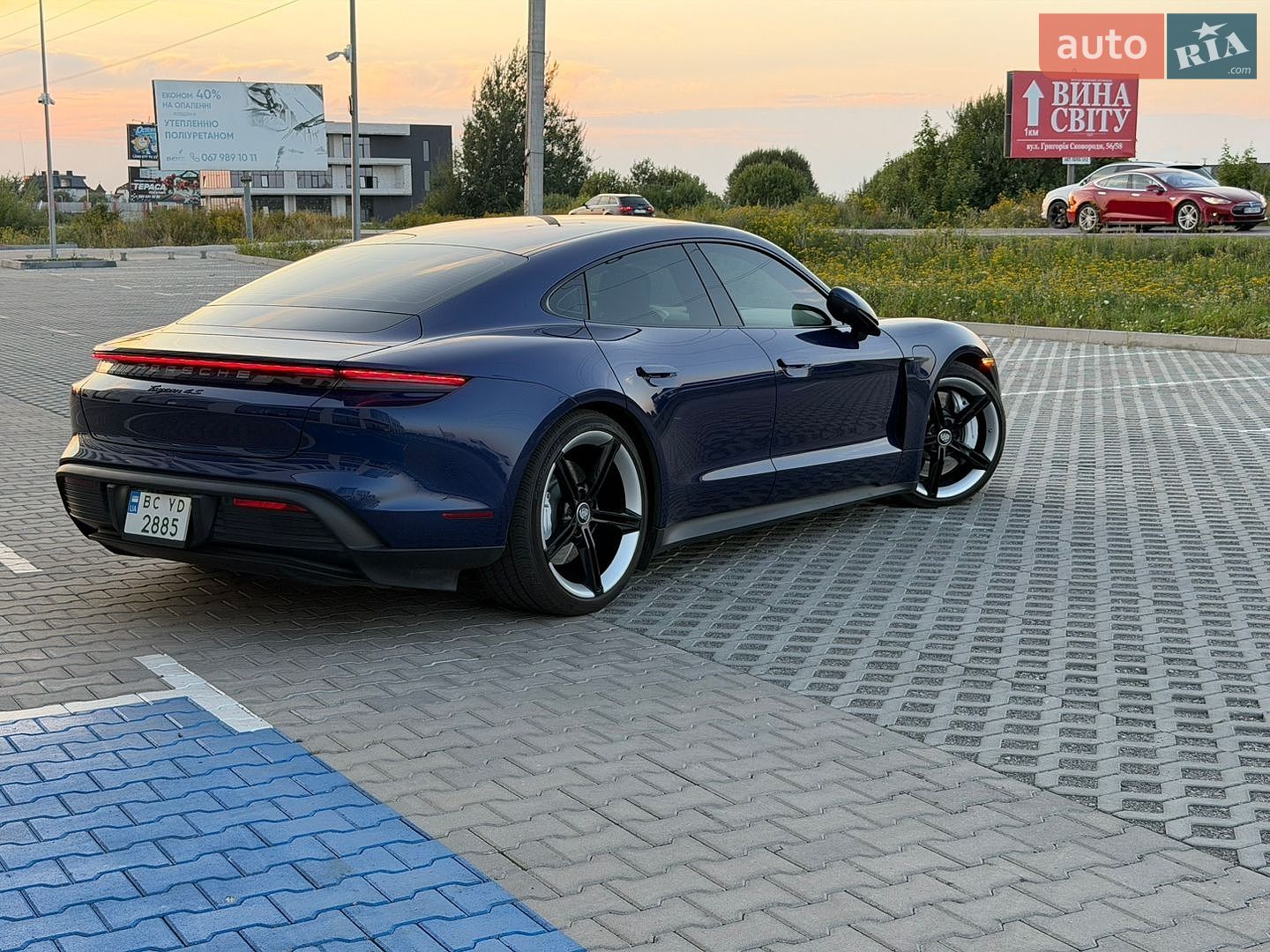 Porsche Taycan 2022 VIN WP0AB2Y17NSA44406 фото оголошення 2 з 19