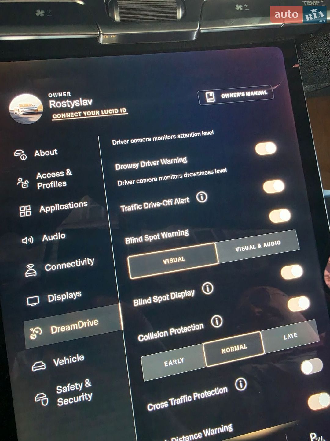 Lucid Air 2024 VIN 50EA1TEA4SA009426 фото оголошення 16 з 21
