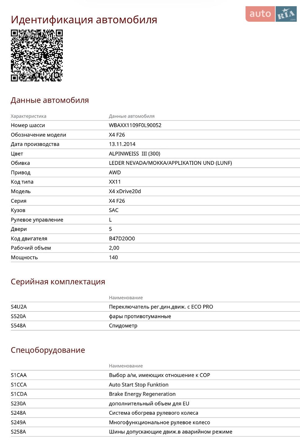 BMW X4 2014 VIN WBAXX1109F0L90052 фото оголошення 72 з 73