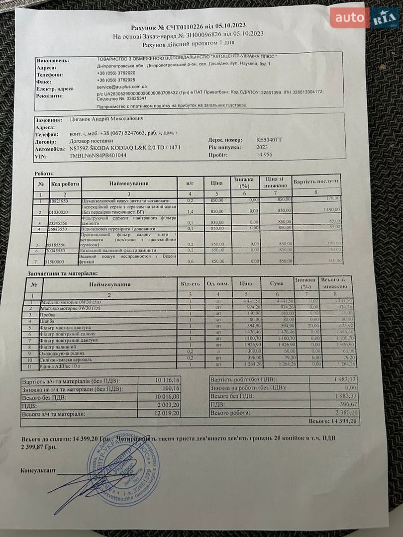 Skoda Kodiaq 2023 VIN TMBLN6NS4PB401044 фото оголошення 37 з 41