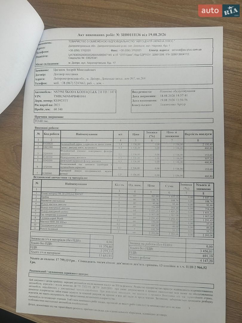 Skoda Kodiaq 2023 VIN TMBLN6NS4PB401044 фото оголошення 41 з 41