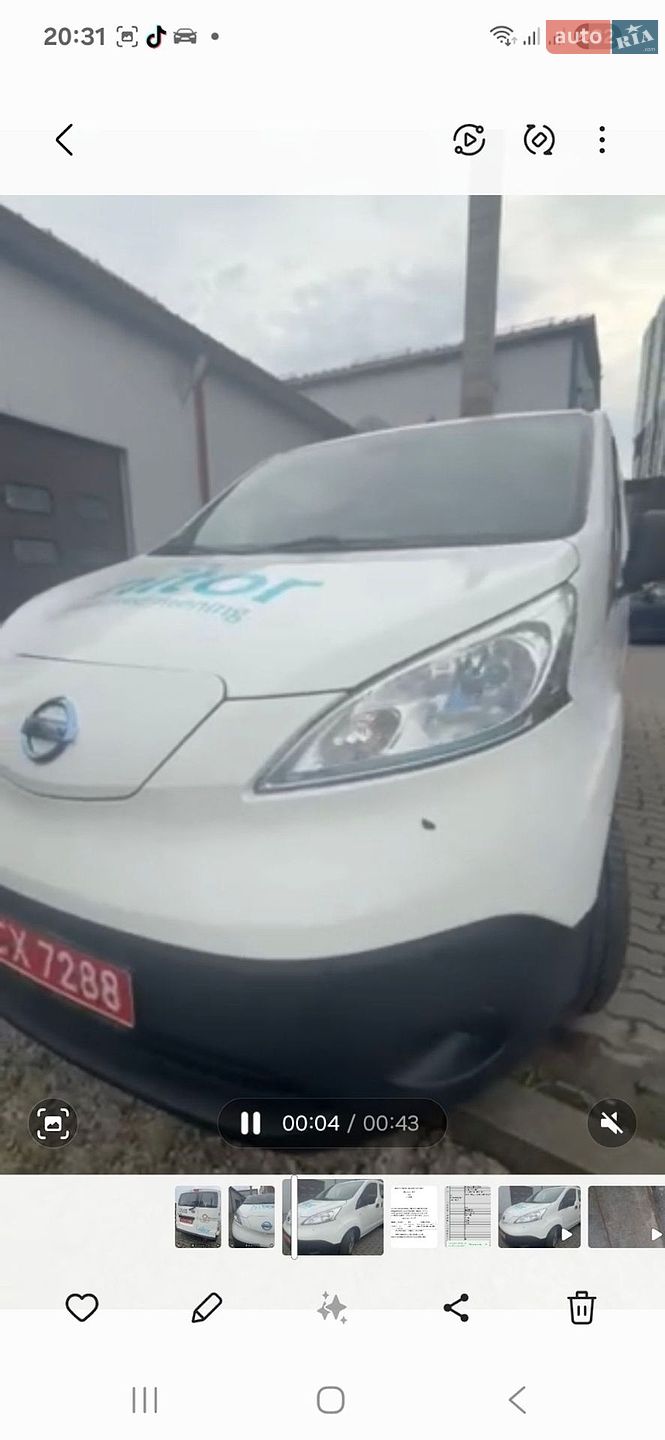 Nissan e-NV200 2020 VIN VSKYAAME0U0622288 фото оголошення 2 з 12