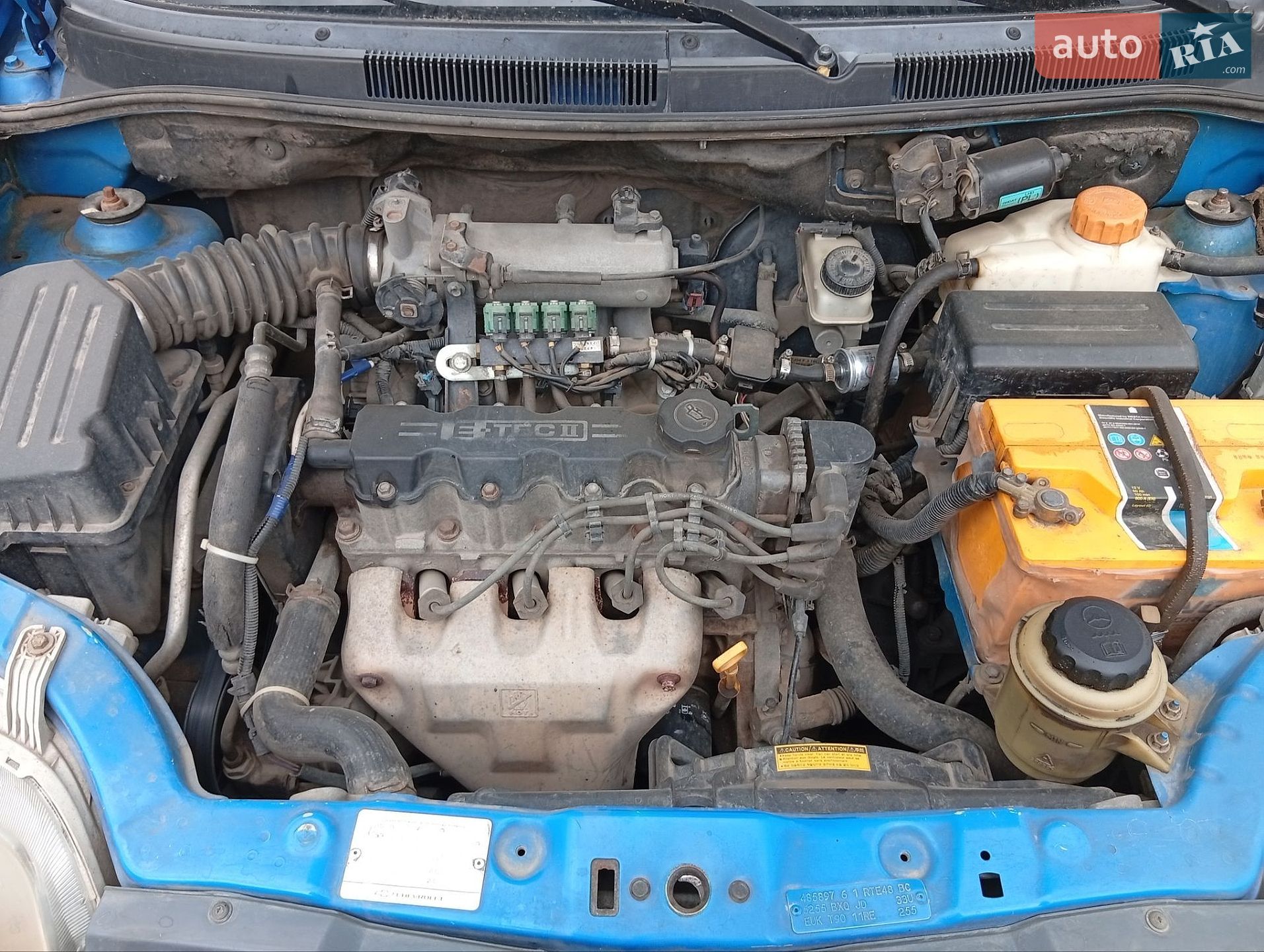 Chevrolet Aveo 2007 VIN Y6DSF48YE8B125724 фото оголошення 8 з 11