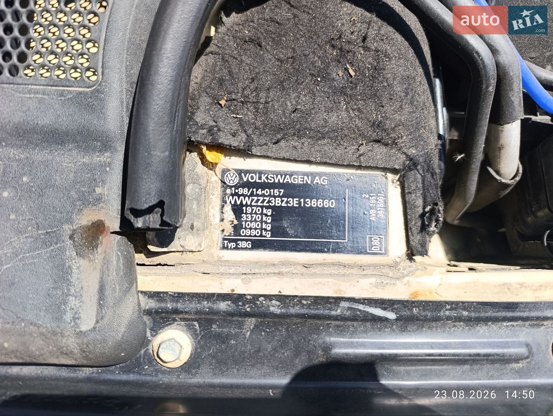 Volkswagen Passat 2002 VIN WVWZZZ3BZ3E136660 фото оголошення 3 з 22