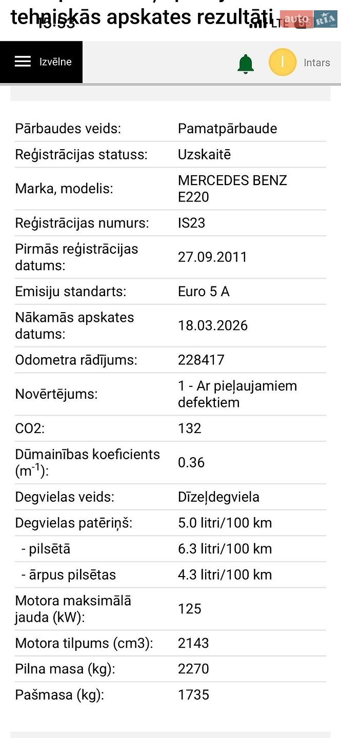 Mercedes-Benz E-Class 2011 VIN WDD2120021A524323 фото оголошення 33 з 33
