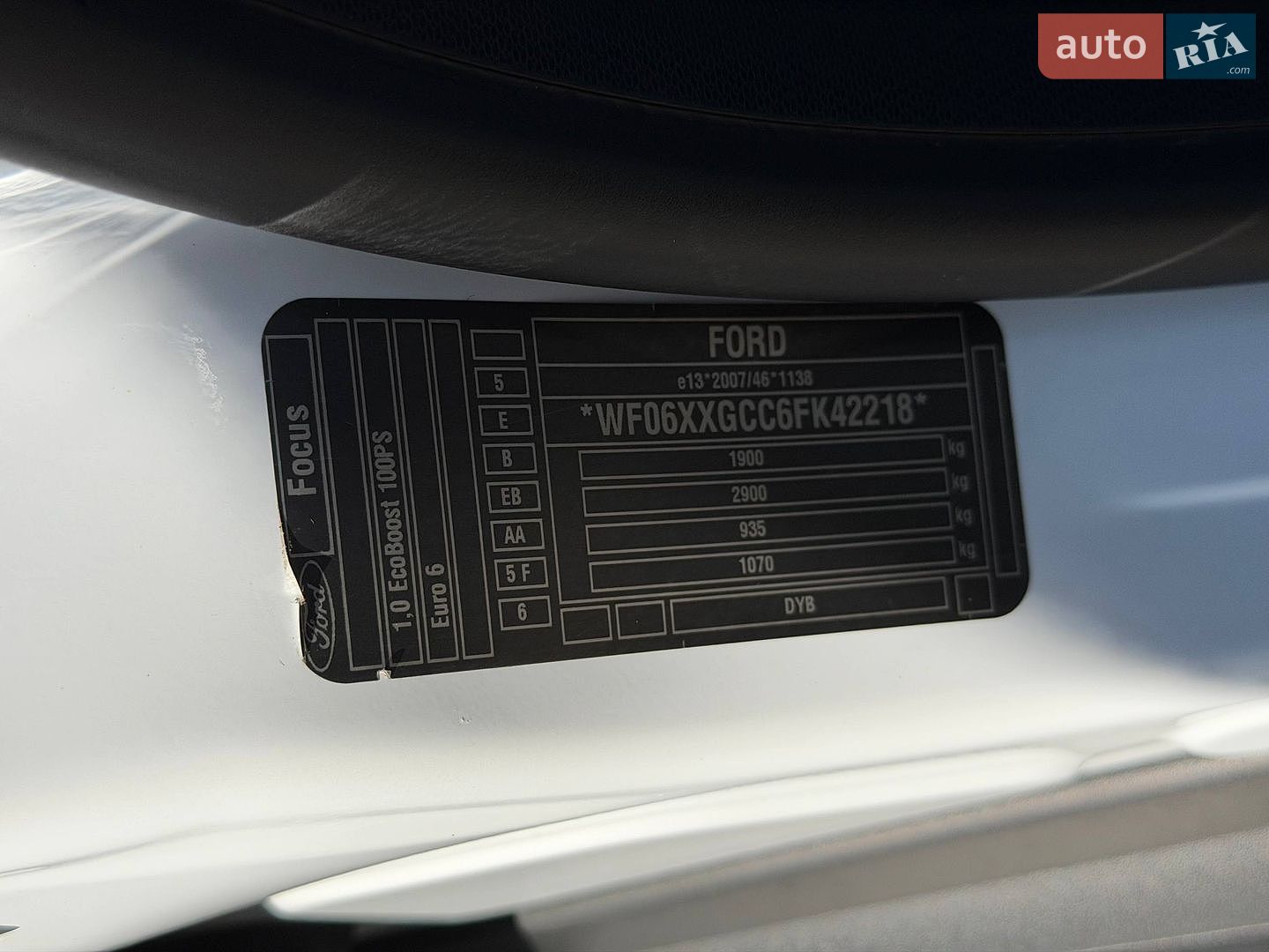 Ford Focus 2015 VIN WF06XXGCC6FK42218 фото оголошення 36 з 45