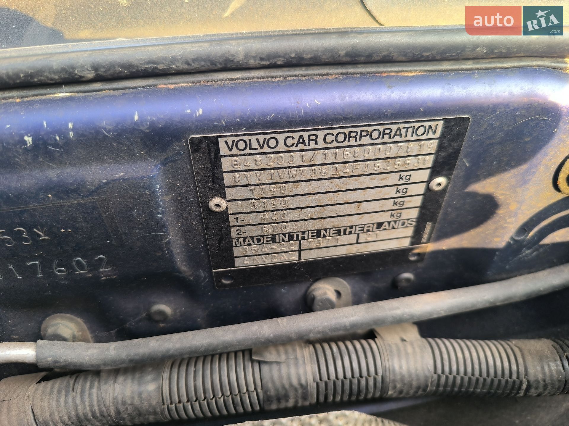 Volvo V40 2003 VIN YV1VW70824F052553 фото оголошення 21 з 21