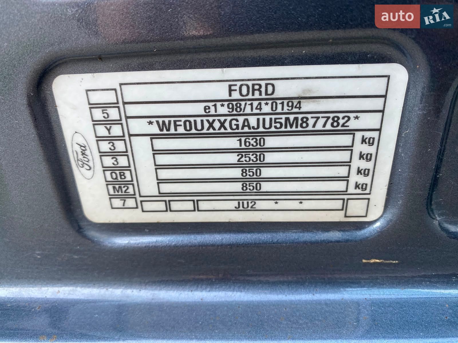Ford Fusion 2005 VIN WF0UXXGAJU5M87782 фото оголошення 51 з 55