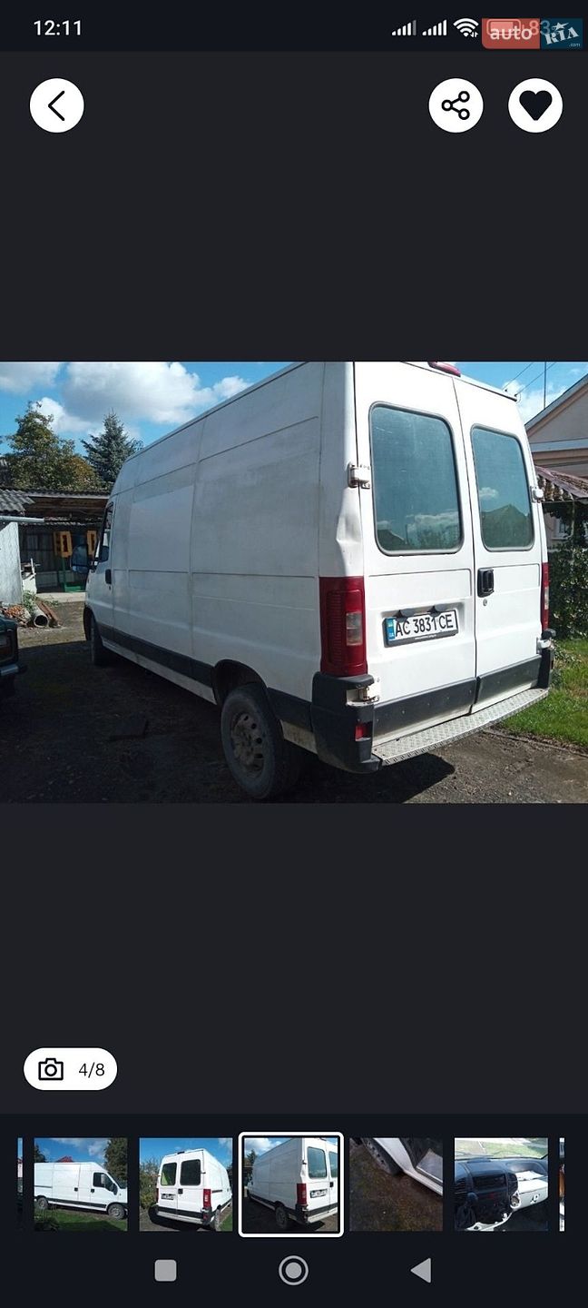 Fiat Ducato 2003 VIN ZFA24400007160206 фото оголошення 3 з 11