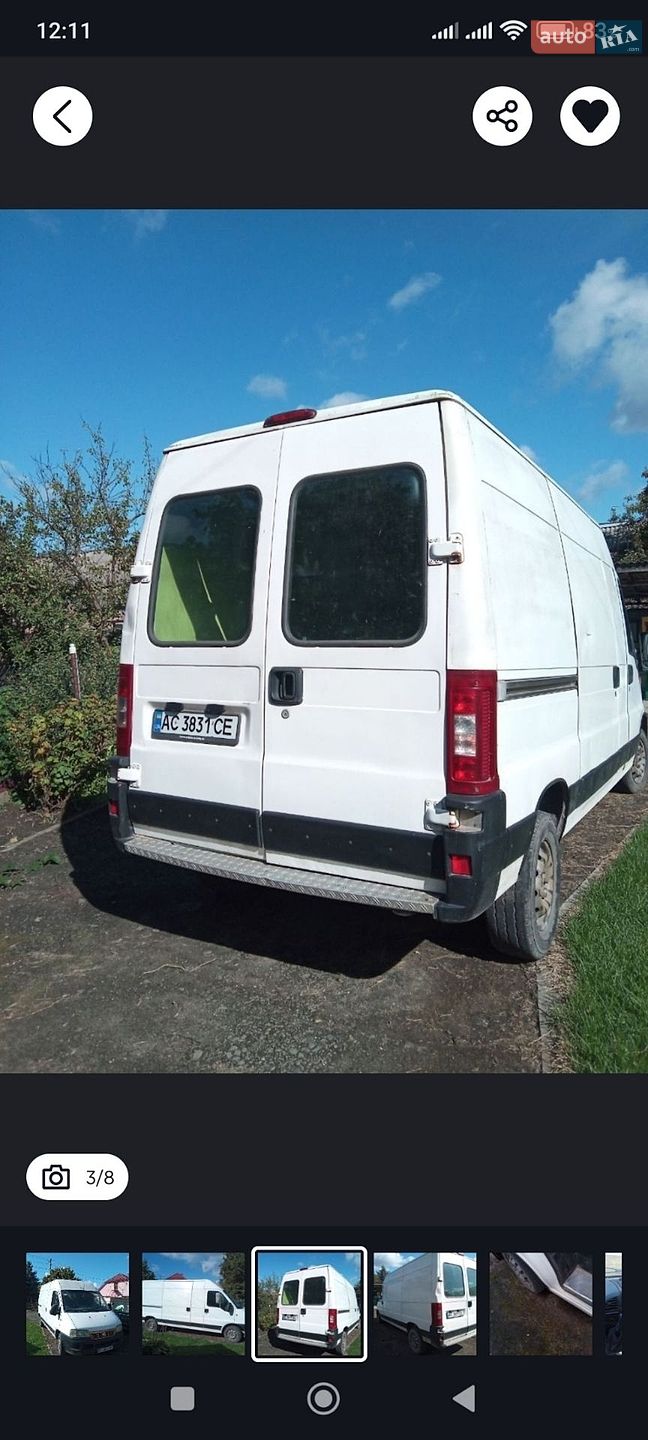 Fiat Ducato 2003 VIN ZFA24400007160206 фото оголошення 6 з 11