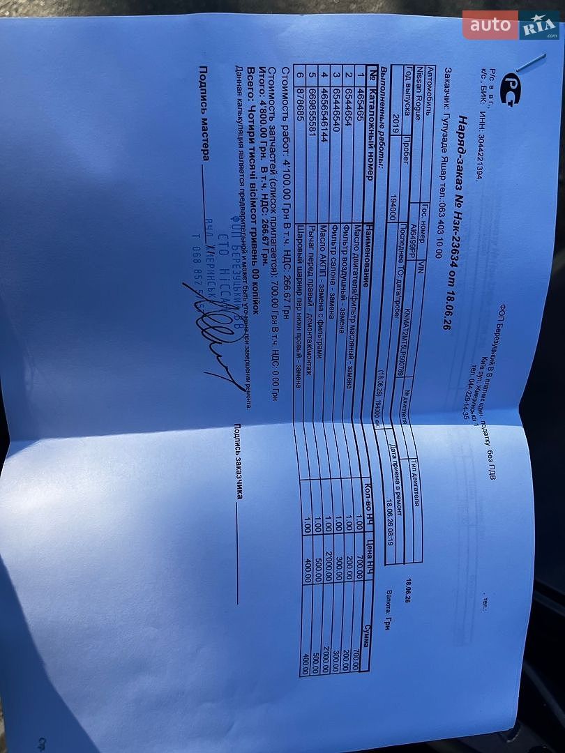 Nissan Rogue 2019 VIN KNMAT2MT5LP500789 фото оголошення 5 з 15