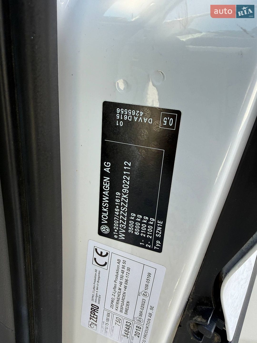 Volkswagen Crafter 2020 VIN WV3ZZZSZZK9022112 фото оголошення 44 з 44