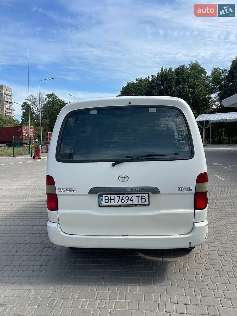 Toyota Hiace 2001 VIN JT121JK1100002262 фото оголошення 11 з 22