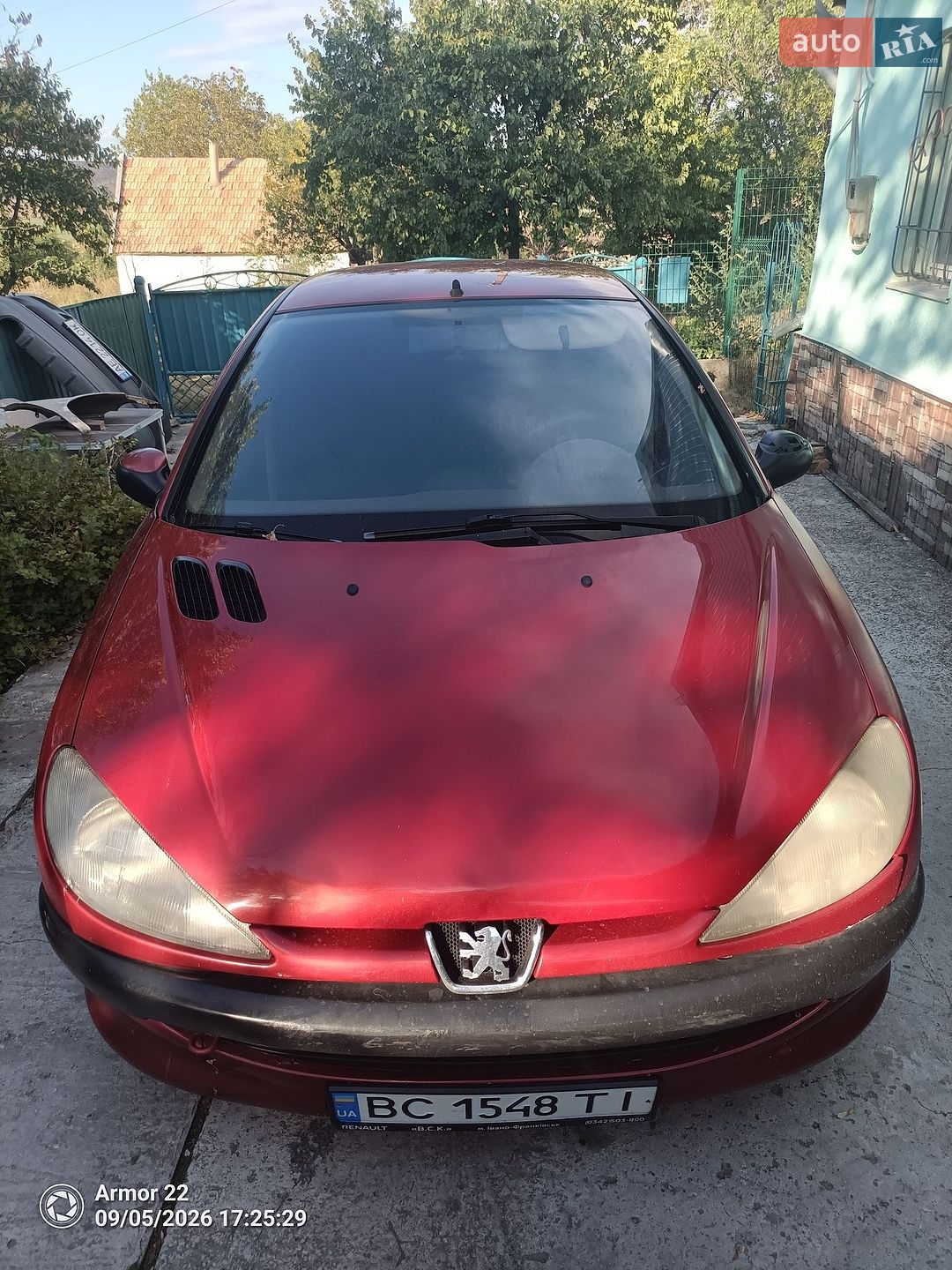 Peugeot 206 2005 VIN VF32AKFWU43900886 фото оголошення 3 з 11
