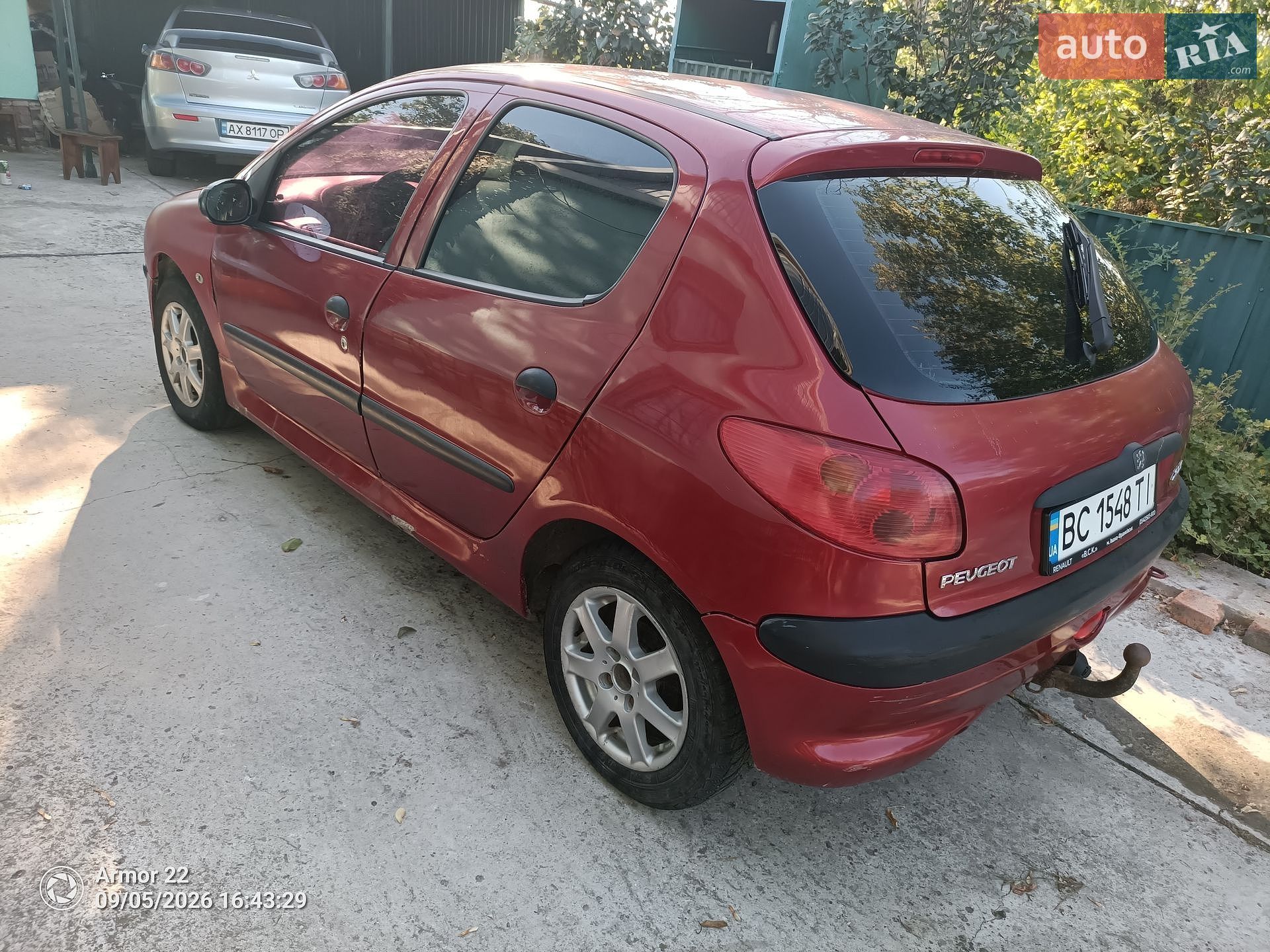 Peugeot 206 2005 VIN VF32AKFWU43900886 фото оголошення 8 з 11