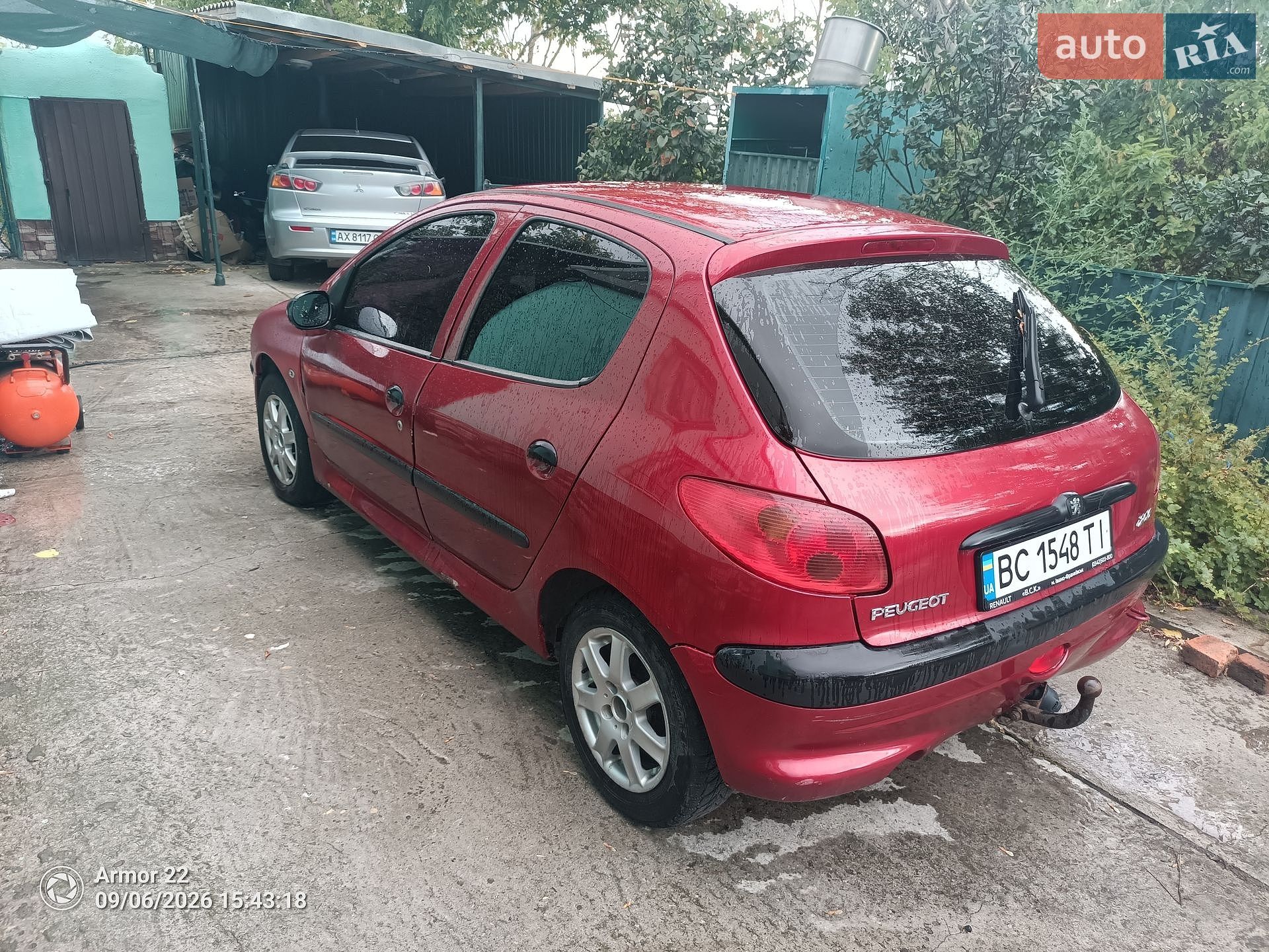 Peugeot 206 2005 VIN VF32AKFWU43900886 фото оголошення 2 з 8