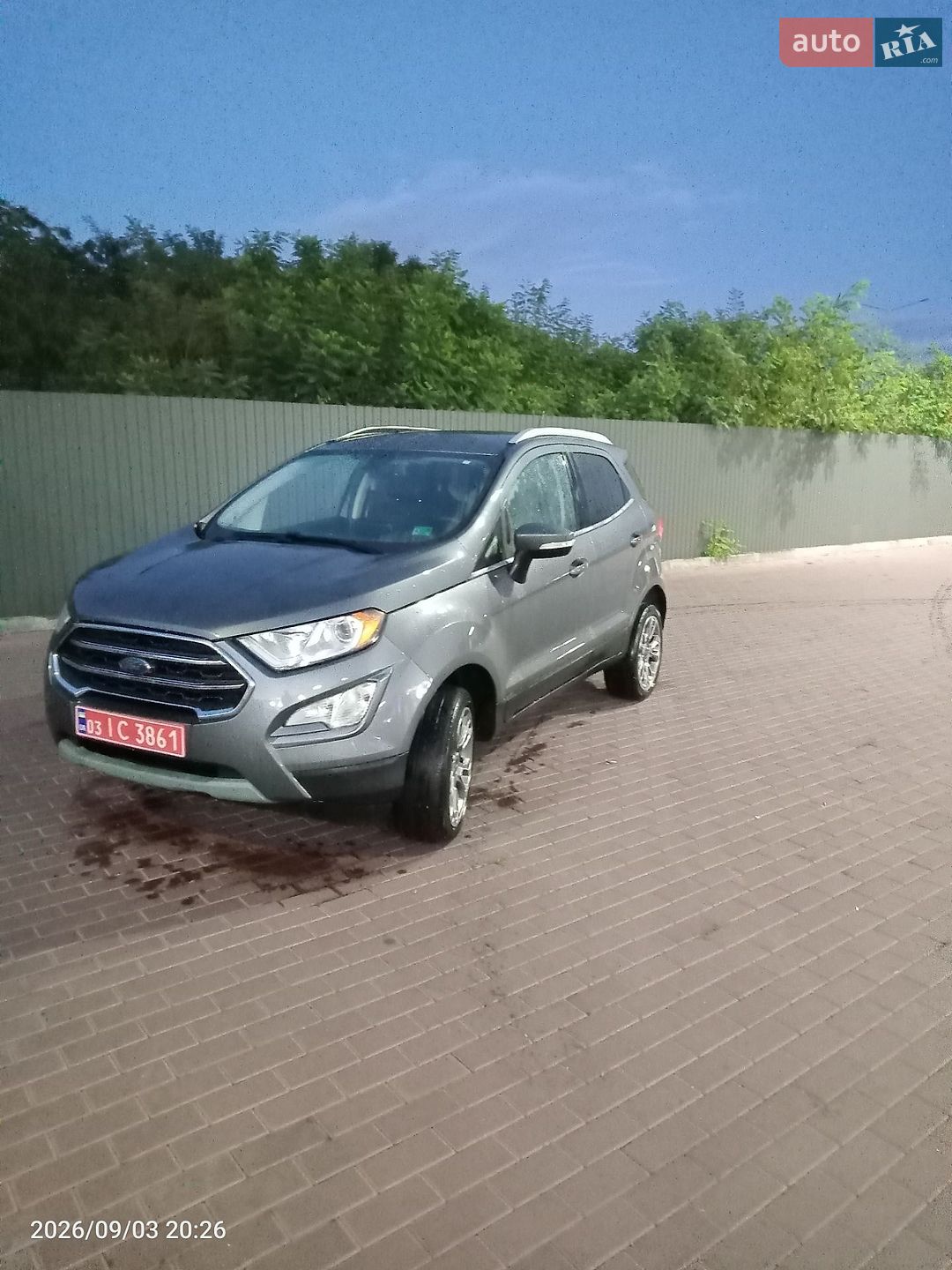 Ford EcoSport 2019 VIN MAJ6S3KL8KC279637 фото оголошення 5 з 10