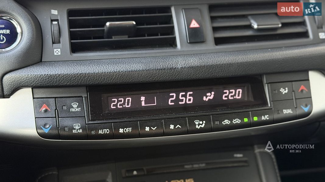 Lexus CT 2012 VIN JTHKD5BHX02063669 фото оголошення 9 з 30