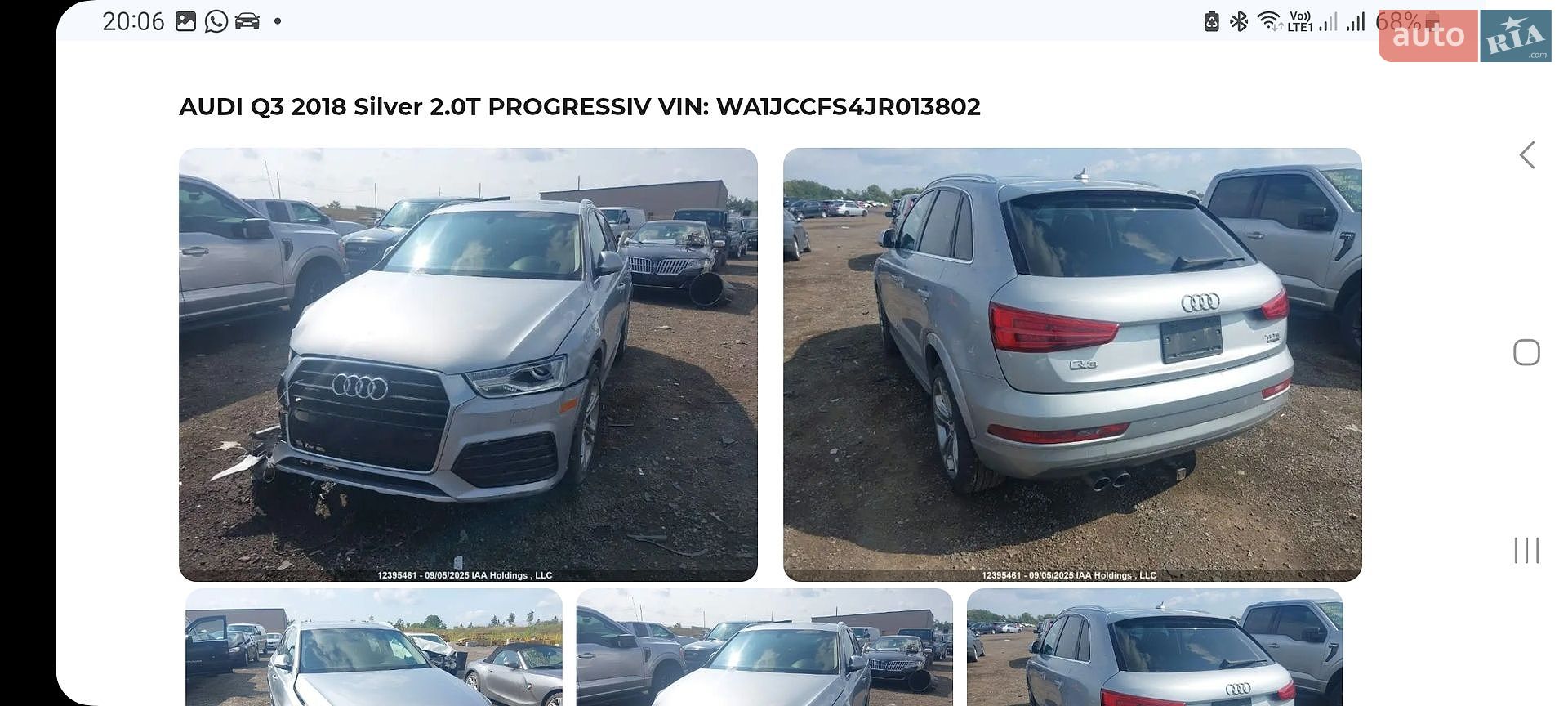 Audi Q3 2018 VIN WA1JCCFS4JR013802 фото оголошення 68 з 77