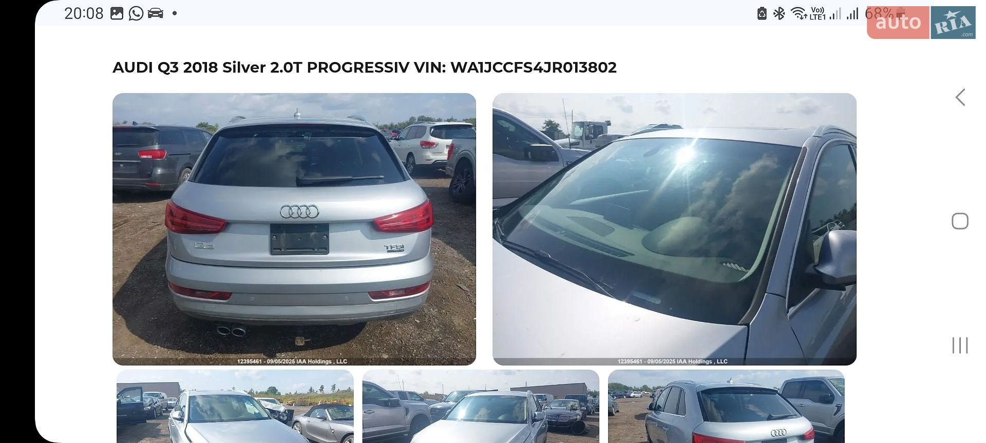 Audi Q3 2018 VIN WA1JCCFS4JR013802 фото оголошення 71 з 77