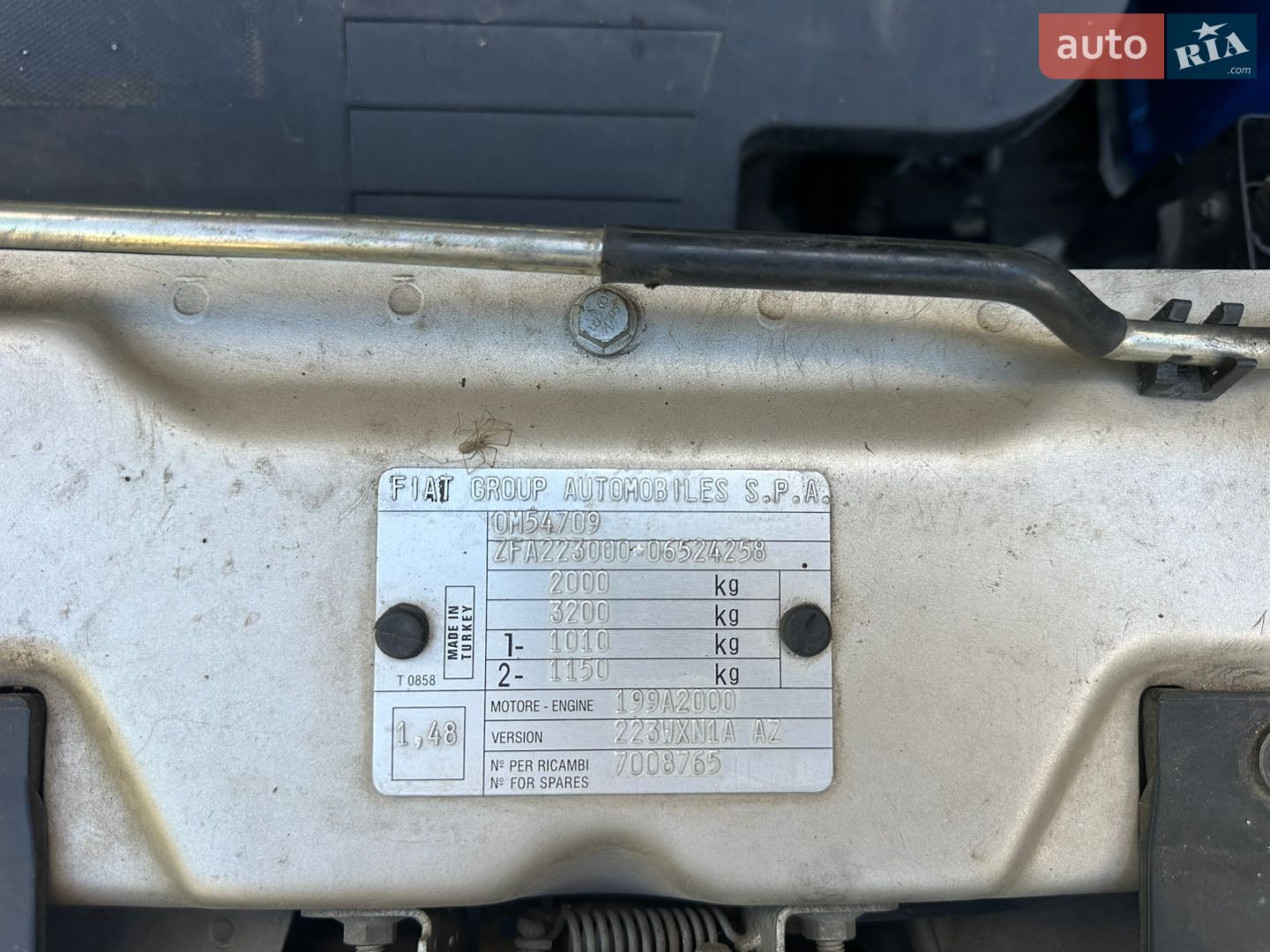 Fiat Doblo 2013 VIN ZFA22300006524258 фото оголошення 13 з 15