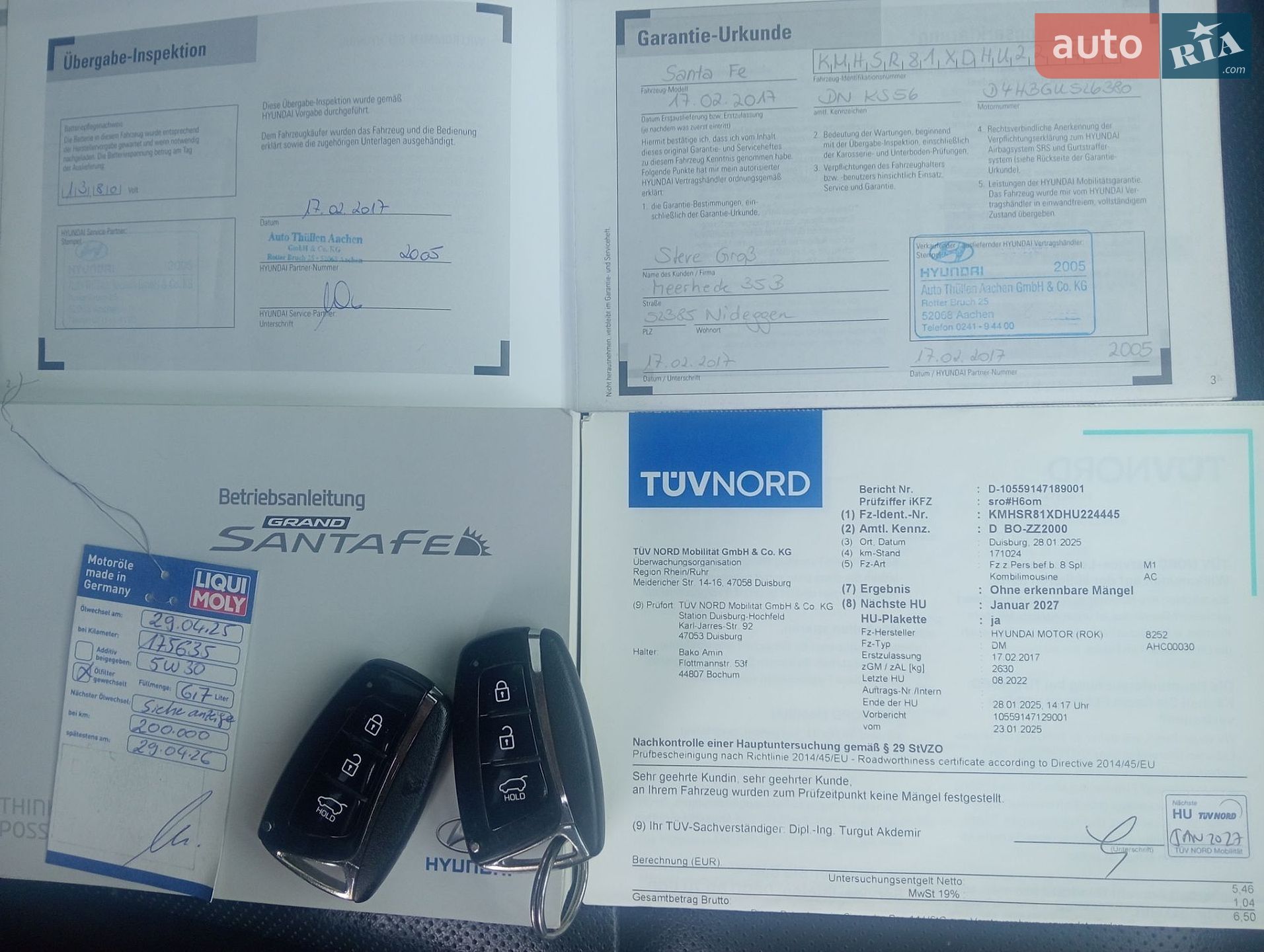 Hyundai Grand Santa Fe 2017 VIN KMHSR81XDHU224445 фото оголошення 49 з 53