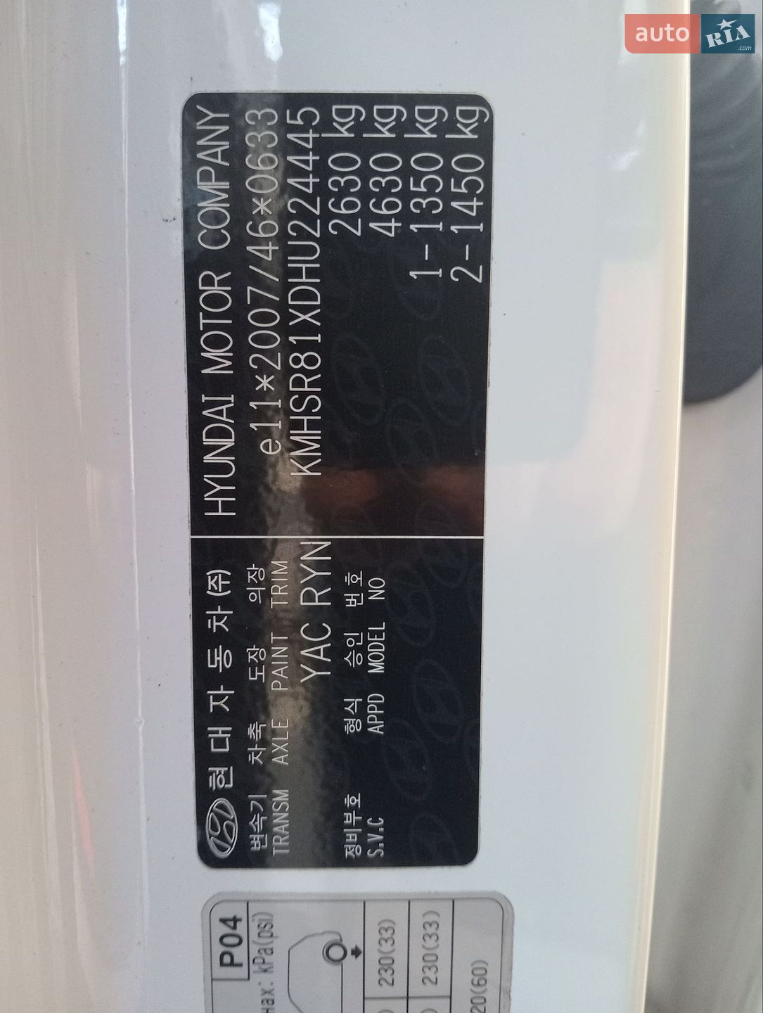 Hyundai Grand Santa Fe 2017 VIN KMHSR81XDHU224445 фото оголошення 52 з 53