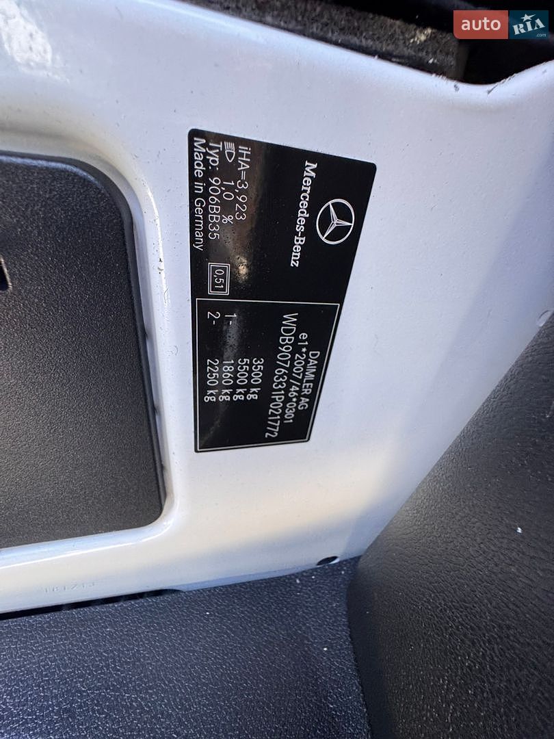 Mercedes-Benz Sprinter 2018 VIN WDB9076331P021772 фото оголошення 16 з 32