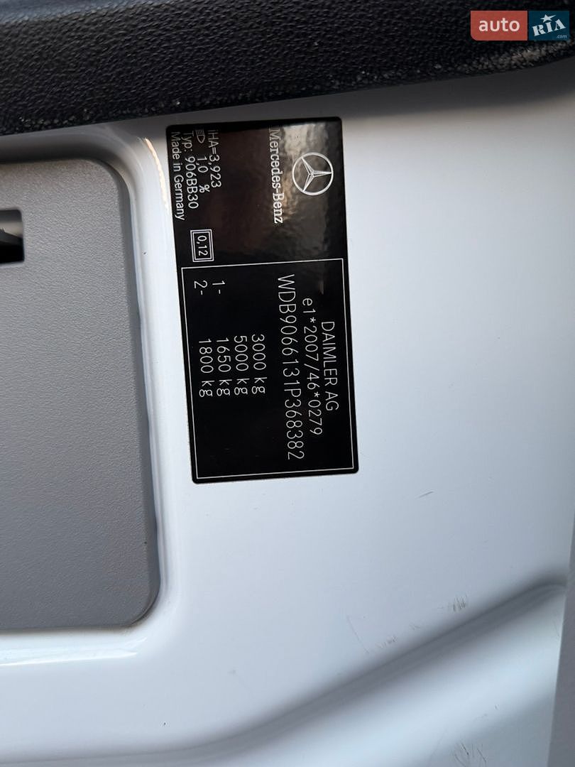 Mercedes-Benz Sprinter 2017 VIN WDB9066131P368382 фото оголошення 17 з 39