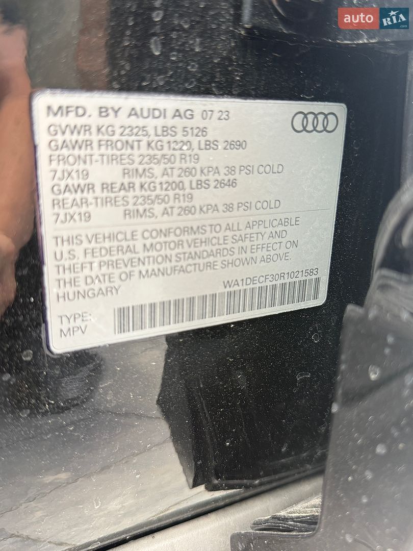 Audi Q3 2023 VIN WA1DECF30R1021583 фото оголошення 3 з 39