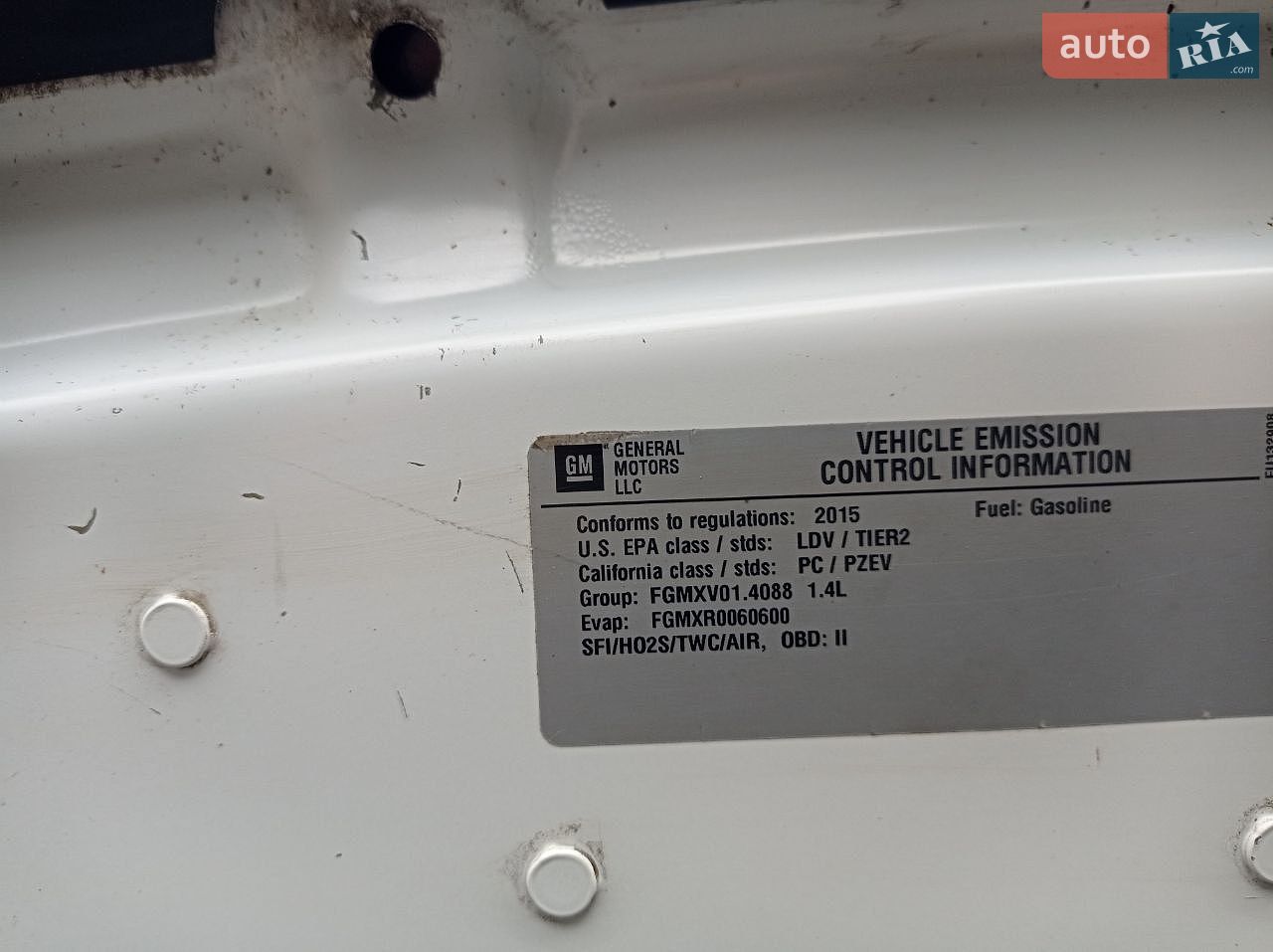 Chevrolet Volt 2015 VIN 1G1RD6E42FU132908 фото оголошення 11 з 38