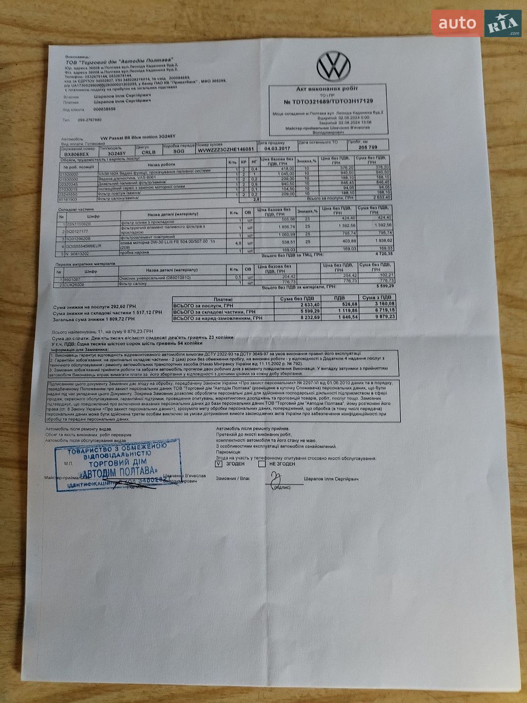 Volkswagen Passat 2017 VIN WVWZZZ3CZHE146051 фото оголошення 91 з 94
