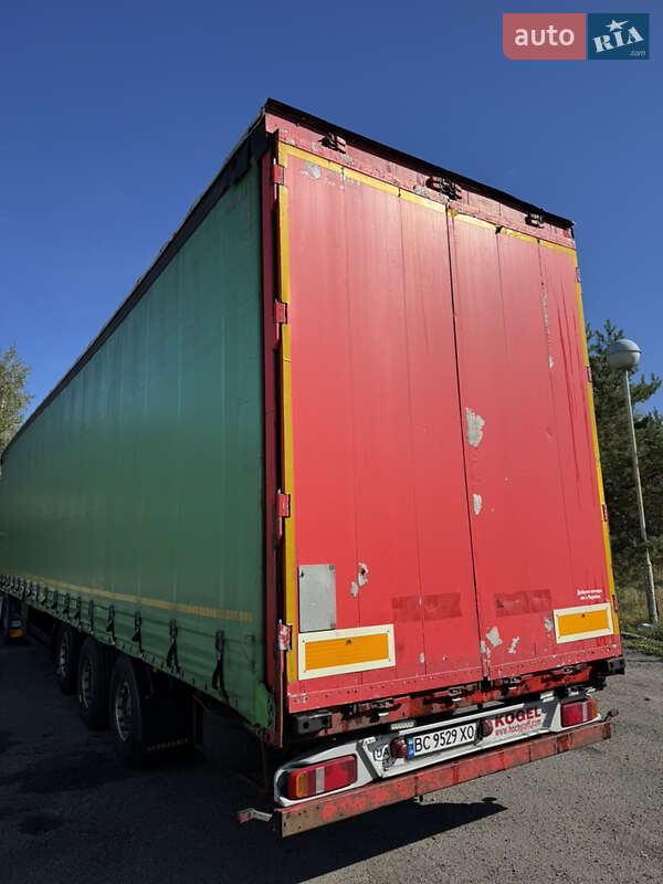 Тентованный борт (штора) - полуприцеп Kogel S 24 2008 в Львове