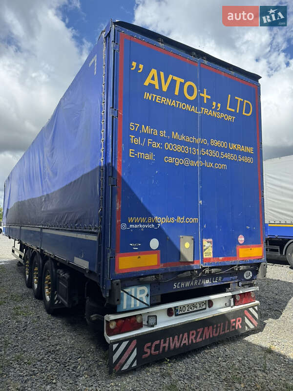Тентований борт (штора) - напівпричіп Schwarzmuller SPA-3E 2012 в Мукачевому