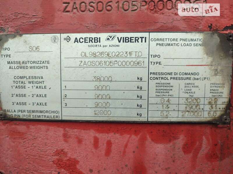 Цистерна полуприцеп Acerbi 18K238 2004 в Ахтырке