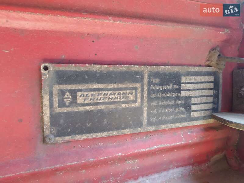 Зерновоз - полуприцеп Ackermann-Fruehauf Fruehauf 1991 в Конотопе фото 15 Зерновоз - полуприцеп Ackermann-Fruehauf Fruehauf 1991 в Конотопе