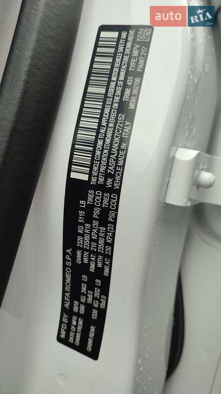 Внедорожник / Кроссовер Alfa Romeo Stelvio 2019 в Львове