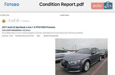 Хэтчбек Audi A3 Sportback 2017 в 