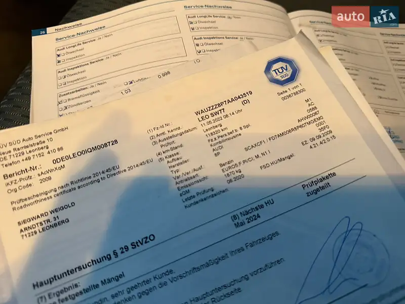 Хетчбек Audi A3 2009 в Старокостянтинові документ