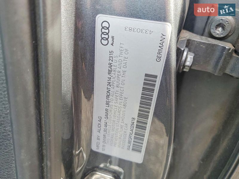 Седан Audi A3 2020 в Тернополе