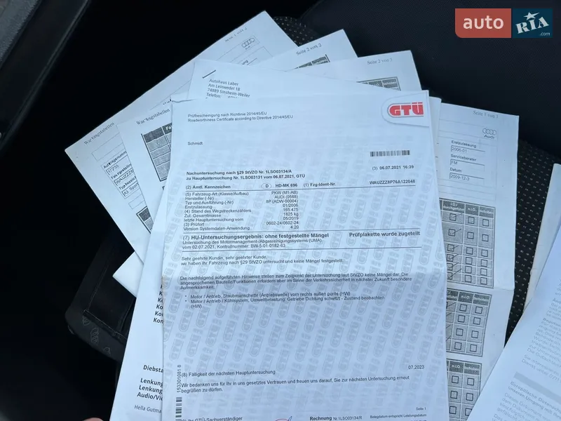 Хетчбек Audi A3 2006 в Івано-Франківську документ